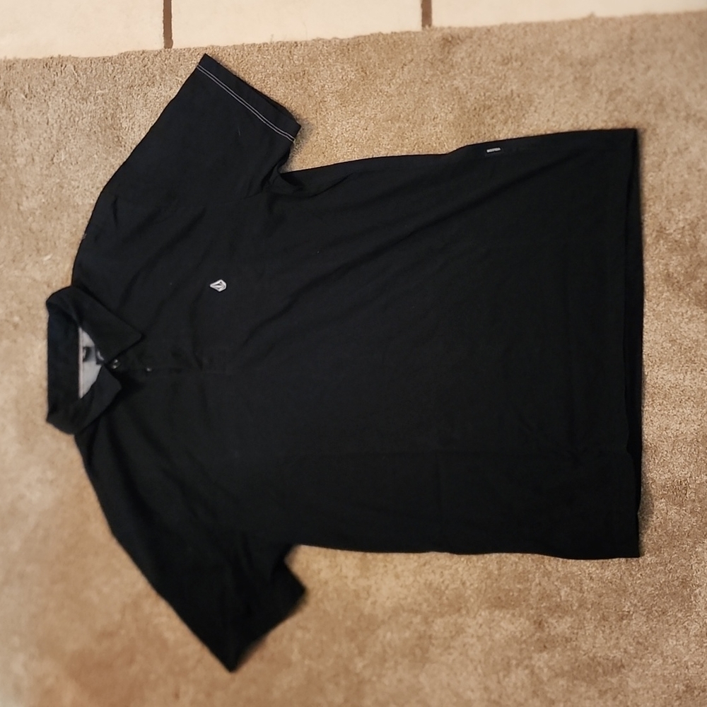 Volcom black polo shirt